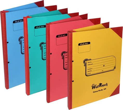 SNDIA 6 Pack Spring Files File A4 Size Paper Cobra File Document Holder ...