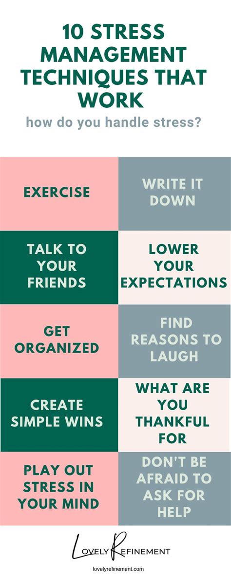 name some stress management techniques