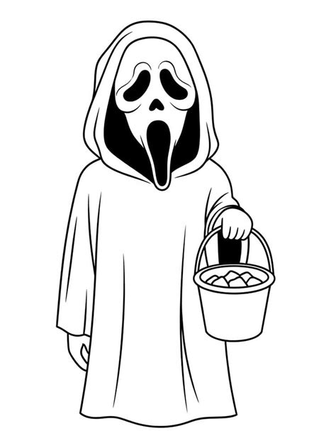 Ghostface coloring pages - ColoringLib