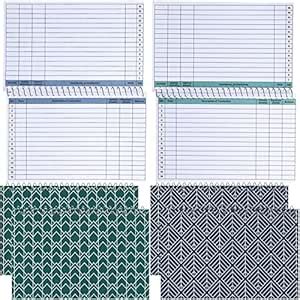 4 Pack Check Register Book Spiral Bound Checking Account Ledger Log ...