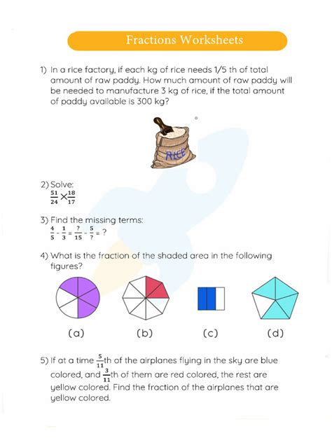 Image result for Math Problems Fractions Worksheet