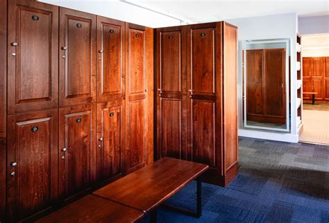 Wood Club Locker Installations by All Wood Lockers