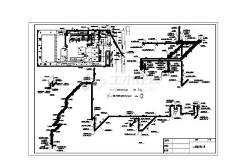 7层楼CAD燃气管道路由设计 - 迅捷CAD图库
