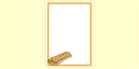 Cheese Roll Page Border | Page Borders | Twinkl - Twinkl