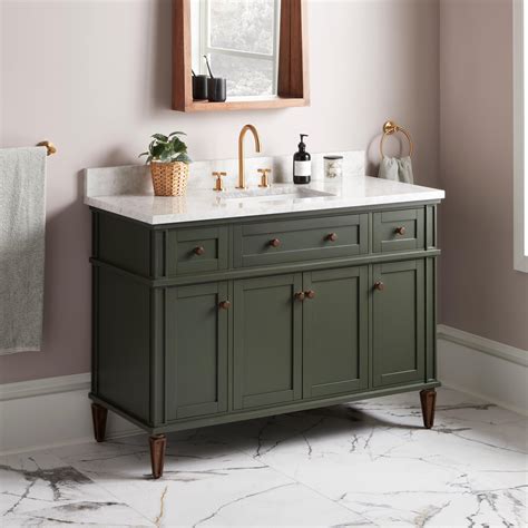 48 Bathroom Vanity Green