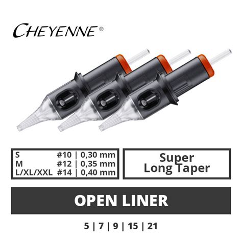 CHEYENNE - Capillary Cartridges - Open Liner SLT - 20 Stk., 31,54