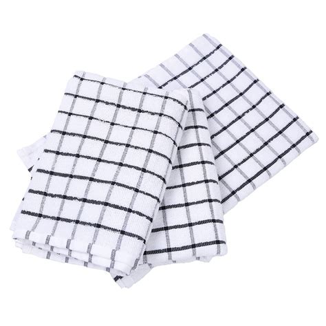 Solus Reusable Cotton Terry Kitchen Towels for Home Highly Absorbent ...