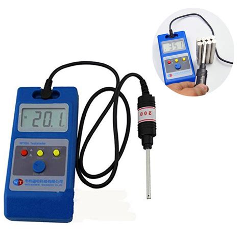 Buy ELEOPTION Tesla Meter Gauss Meter with Probe WT10A The Fluxmeter ...