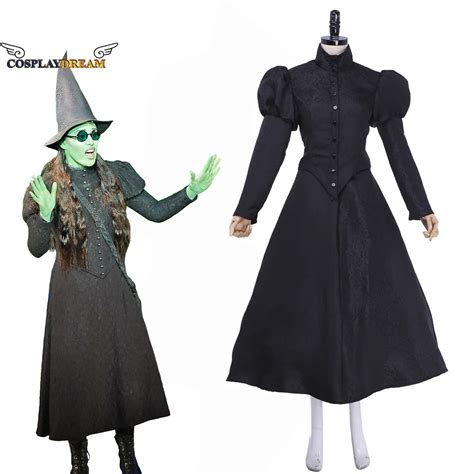 Wicked-Musical-Elphaba-Cosplay-Costume-with-Hat-Black-Victoria-Sleeves ...