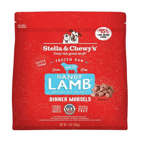 Stella & Chewy's Stella & Chewys Dandy Lamb Morsels Frozen Dog Food 4lb | Pet Supermarket