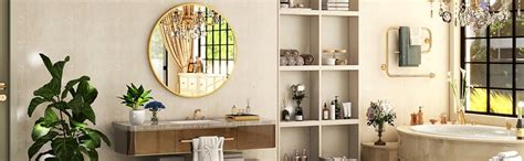 Buy The Arts Box Round Wall Mirror I Metal Frame I Modern Design Metal ...
