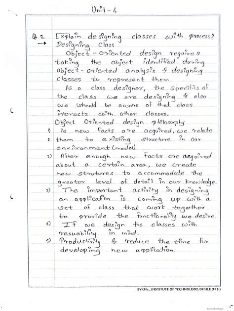 OOS - object oriented software and web engineering notes - Computer ...