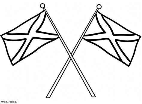 Jamaica Flags coloring page