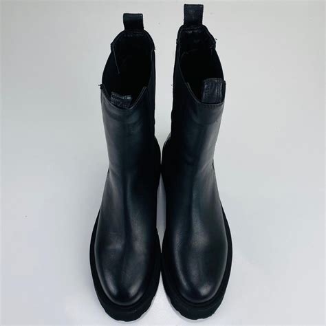 bottega vanetta ayakkabi the lug siyah bot
