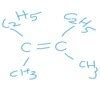Draw the structures for geometrical isomers of 3, 4-dimethylhex-3-ene ...