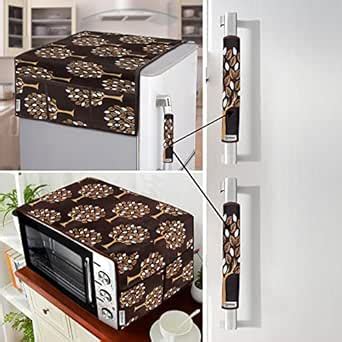 E-Retailer® Exclusive 3-Layered Polyester Combo Set of Appliances Cover ...