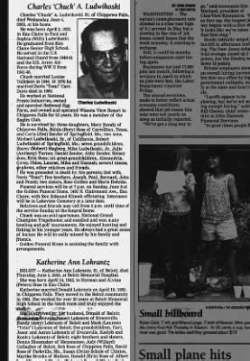 Obituary for Charles A. Ludwikoski, 1922-2003 (Aged 61) - Newspapers.com™