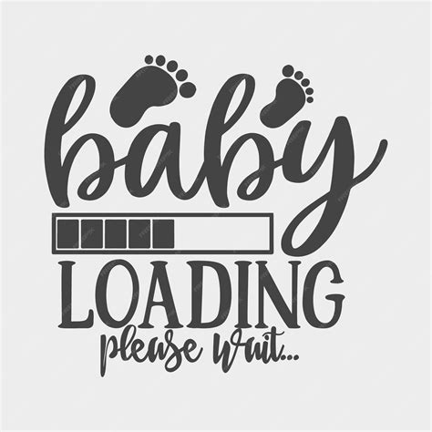 Premium Vector | Baby loading please wait