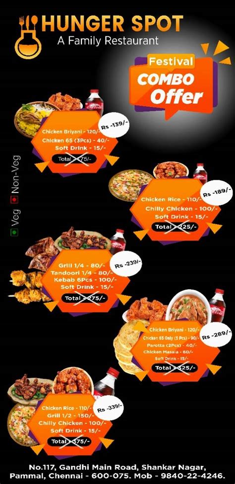 Menu at HUNGER SPOT RESTAURANT PAMMAL, Chennai