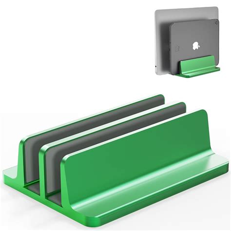 [Upgraded Dock Version] Vertical Laptop Stand, Adjustable 2 Slot ...