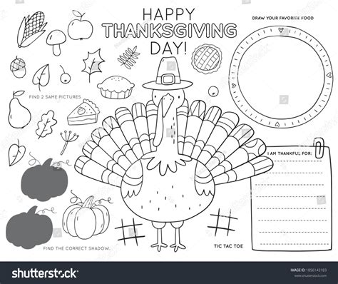 Thanksgiving Worksheet Packet for Kindergarten and First Grade ...
