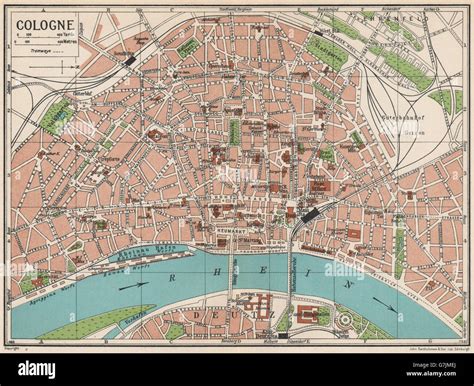 Cologne Germany City Map Cologne Map Print City Map Poster Map
