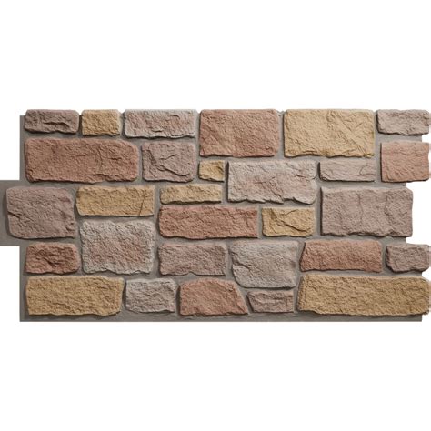 Faux Stacked Stone Panels Wallwell Faux Stone Wall Panel 45.31" X