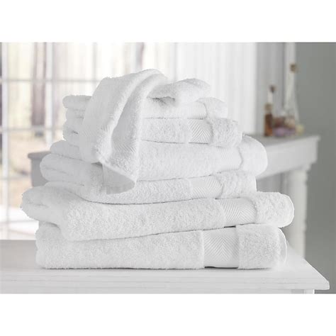 Enchante Home 8-Piece White Turkish Cotton Quick Dry Wash Cloth (Kansas ...