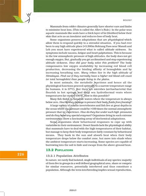 Organisms And Populations - NCERT Book of Class 12 Biology