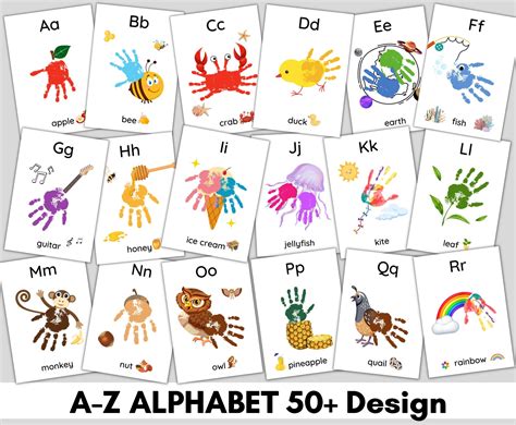 My handprint alphabet book alphabet handprint art baby etsy – Artofit