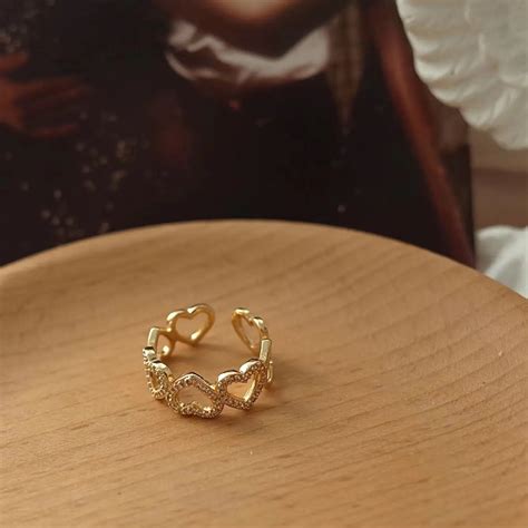 Little heart gold plated ring – ARISAA