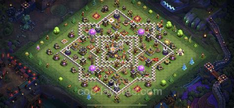 Trophy (Defense) Base TH11 with Link, Hybrid - Clash of Clans - Town ...