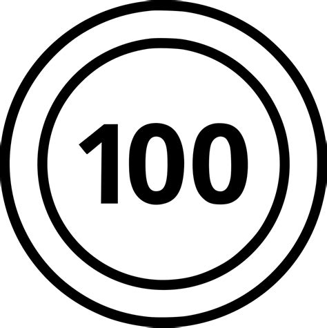 100 Number Transparent PNG | PNG Mart