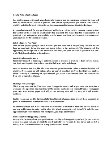 How to Write About Personal Vision Positional Paper 的图像结果