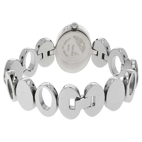 NR6024SM01 BLACK DIAL SILVER METAL STRAP WATCH