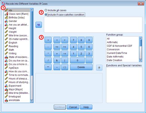 SPSS Recode Variables 的图像结果