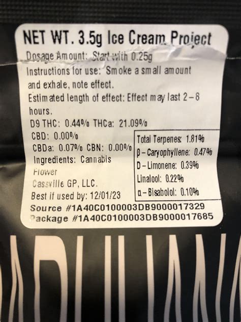 Ice Cream Project by Good Day Farms. Purchased @ Root66 : r/MOtrees