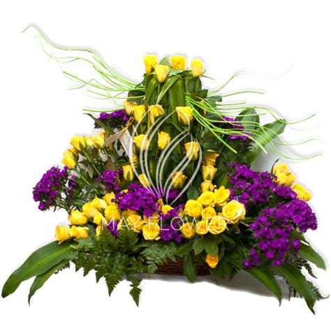 Yellow Roses Mega Arrangement – May Flower