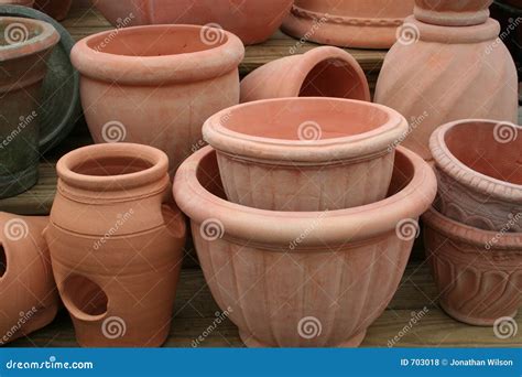 Terra Cotta Pots stock photo. Image of planters, potting - 703018