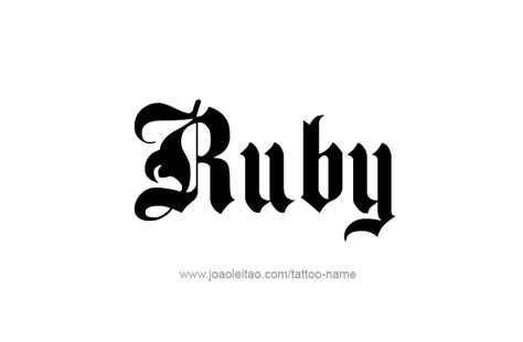 Image result for Ruby Name