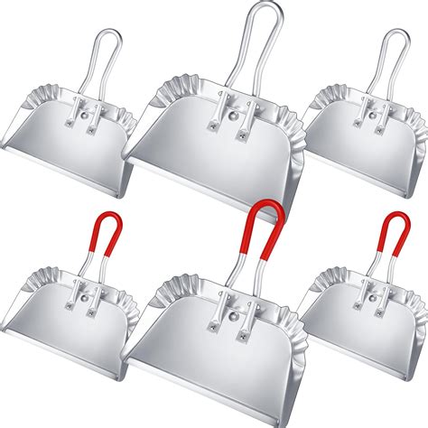 Amazon.com: Mumufy 6 Pcs Heavy Duty Aluminum Dustpan 17 Inch Large ...