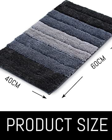 Buy Luxe Home Bathmat 2500 GSM Microfiber Anti Skid Water Absorbent ...