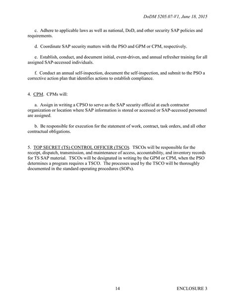 Do d special access program security manual dodm 5205-07-v1 | PDF