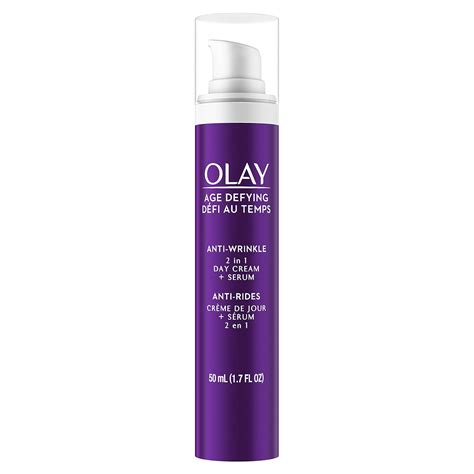 Olay Age Defying 2-In-1 Anti-Wrinkle Day Cream + Serum 1.7 Fl Oz ...