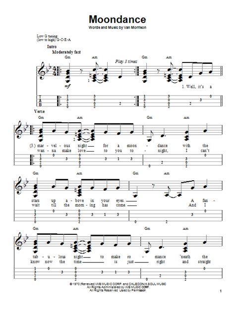 Image result for Moondance Ukulele Tutorial