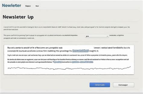 Newsletter signup | Premium AI-generated image