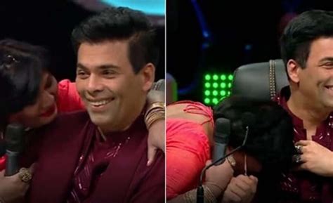 Karan Johar blushes as contestant gets cosy with him on the show watch ...