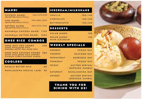 Menu at Rayalaseema Spice - Best Andhra Style Multi-cuisine Restaurant ...