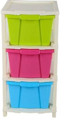 EBOFAB 3 Layer Foldable Plastic Modular Basket Drawers Fruits ...