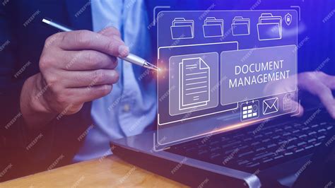 Document management system dms being setup it consultant working on ...